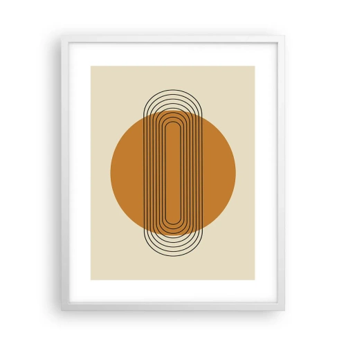 Poster in cornice bianca - Piano perfetto - 40x50 cm