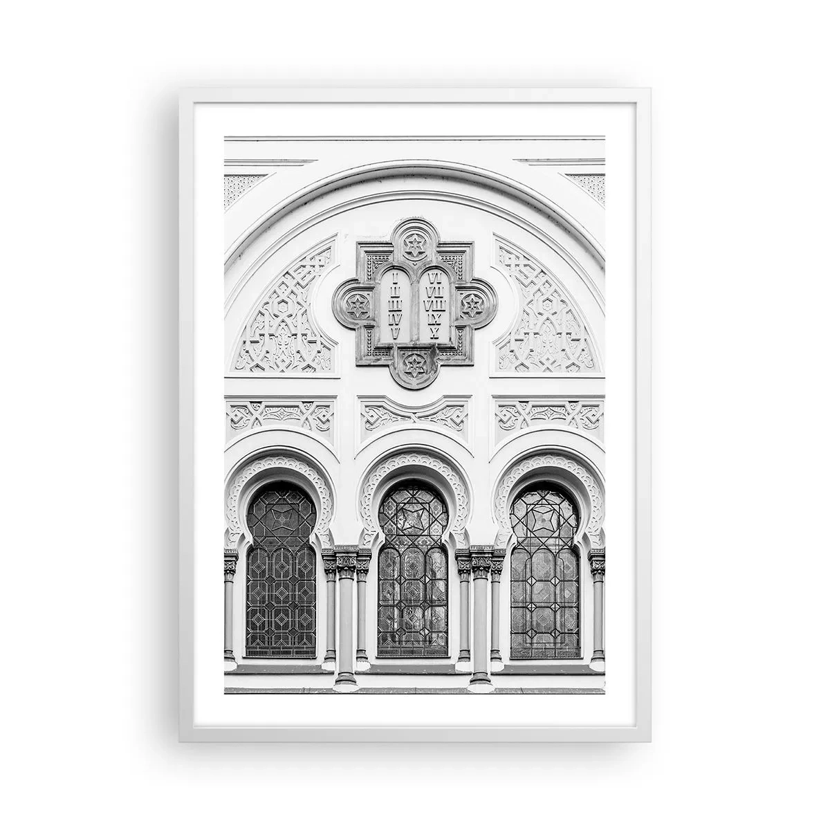 Poster in cornice bianca - Al confine delle culture - 50x70 cm