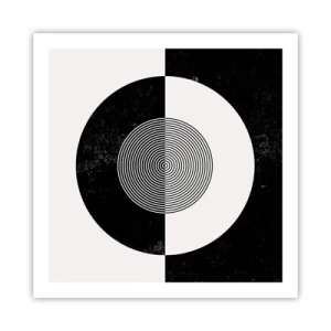 Poster - Armonia in bianco e nero - 60x60 cm
