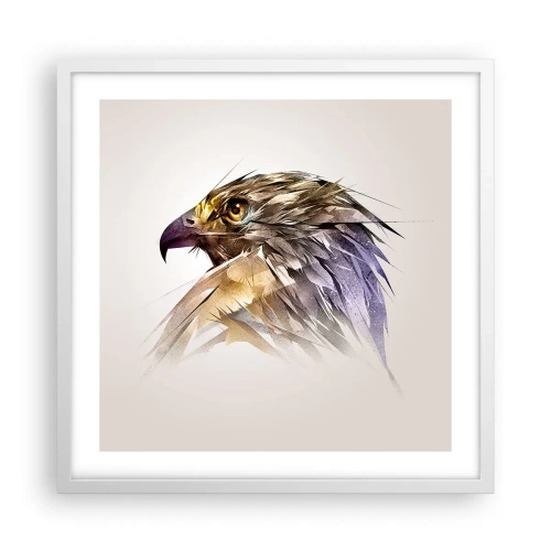 Poster in cornice bianca - Ritratto di guerriero - 50x50 cm