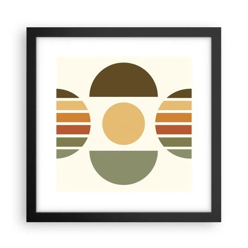 Poster in cornice nera - Nei colori della terra - 30x30 cm