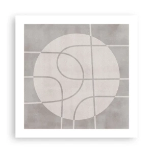 Poster - Tondo e dritto - 50x50 cm