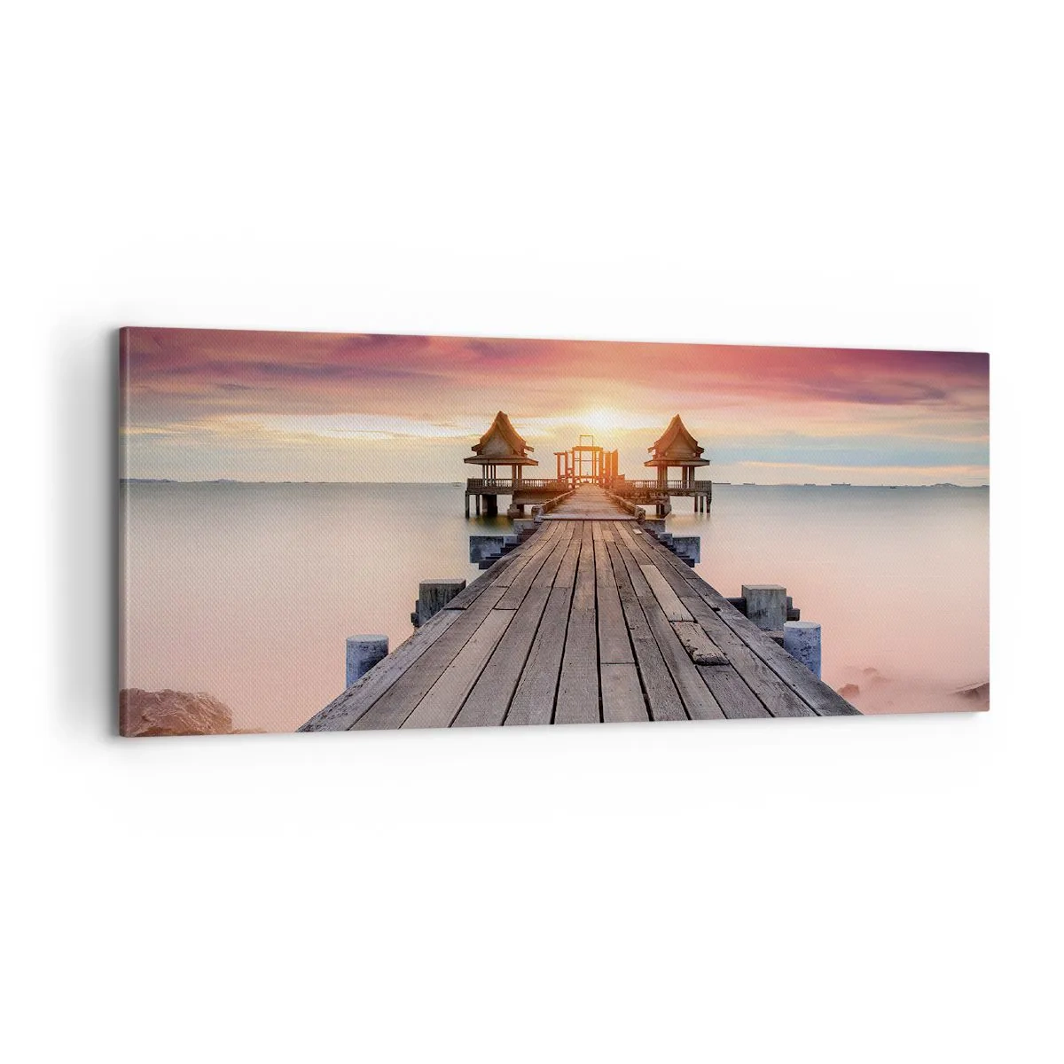 Quadro su tela - Stampe su Tela - Tramonto d'oriente - 100x40 cm