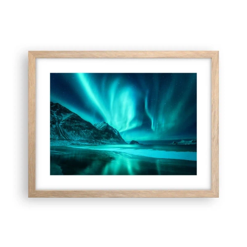 Poster in cornice rovere chiaro - Miracolo del Nord - 40x30 cm