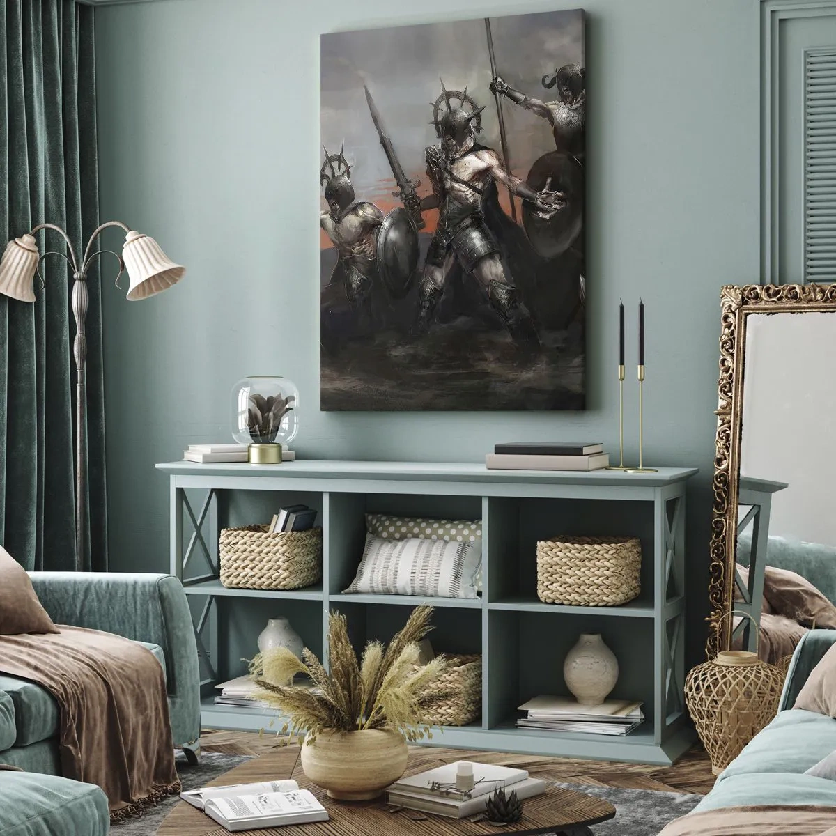 Quadro su tela - Stampe su Tela - Con lo scudo o sullo scudo - 45x80 cm