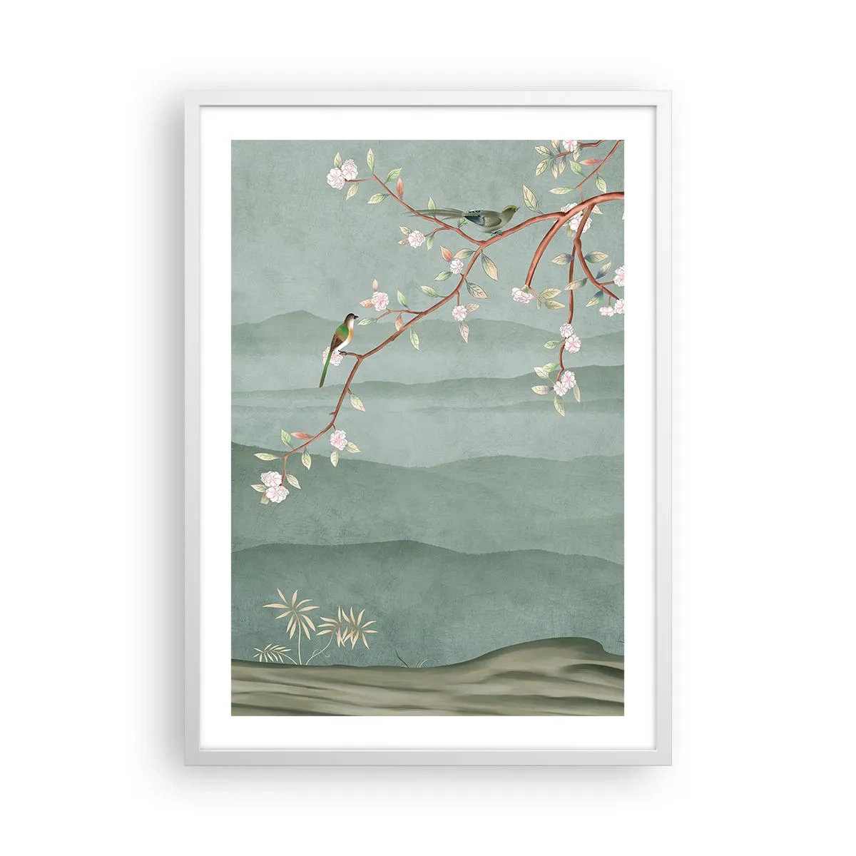 Poster in cornice bianca - Eccoti primavera - 50x70 cm