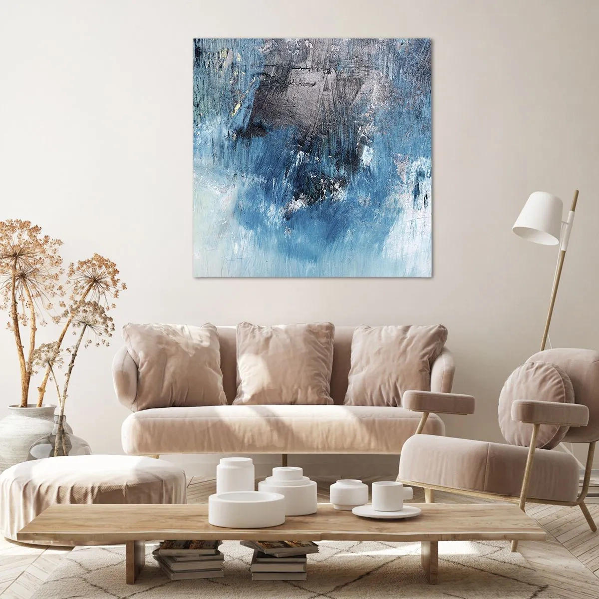 Quadro su tela - Stampe su Tela - Rapsodia blu - 30x30 cm