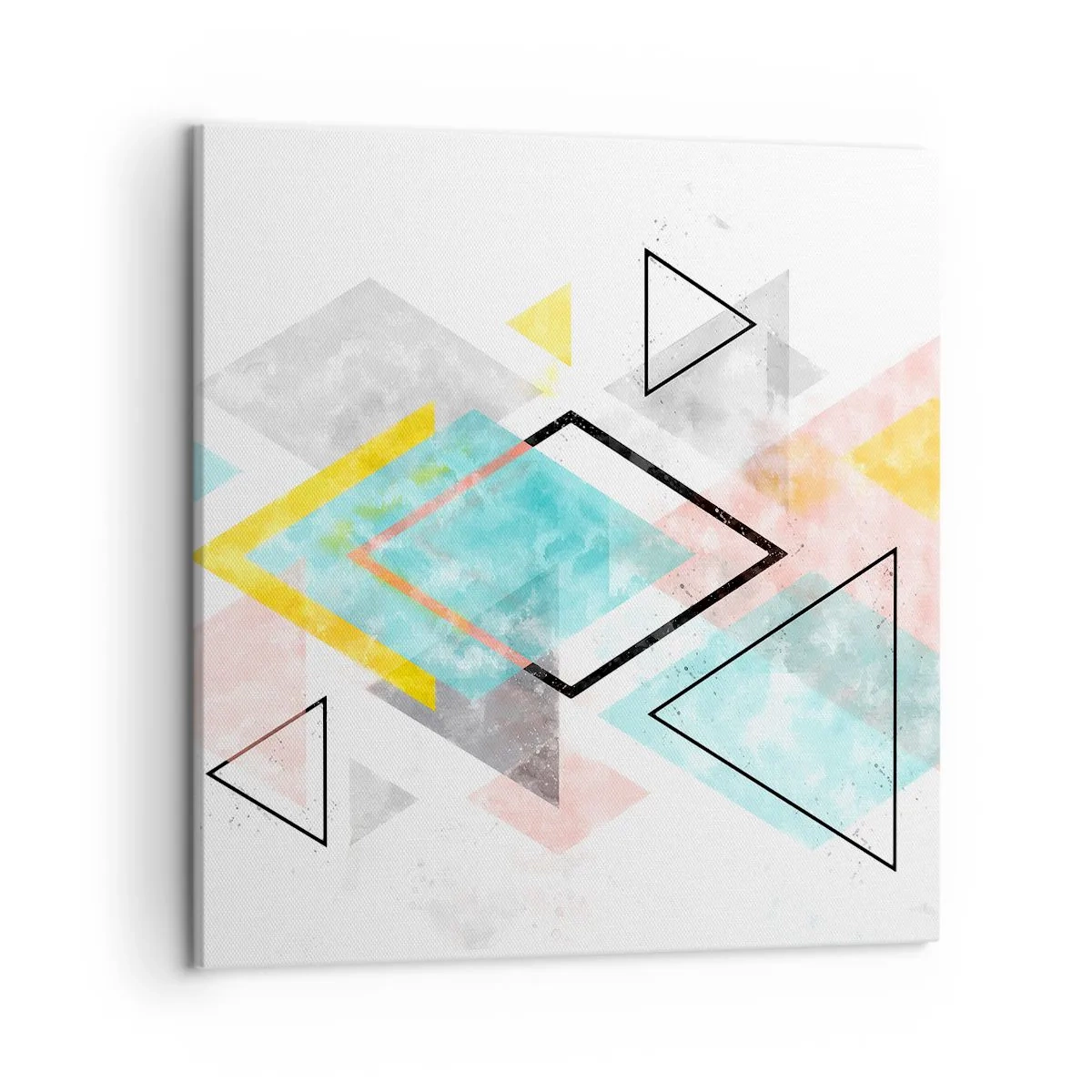 Quadro su tela - Stampe su Tela - Gioco geometrico - 50x50 cm