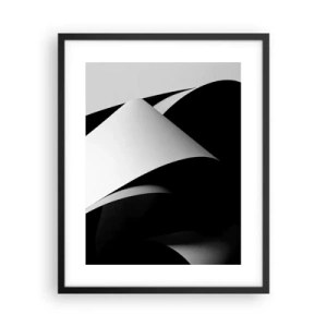 Poster in cornice nera - Piani di luce dalle profondità dell'ombra - 40x50 cm