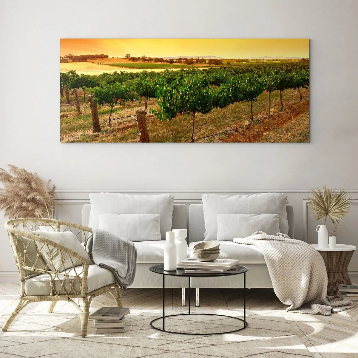 Quadro su vetro - Ubriacarsi di sole - 90x30 cm