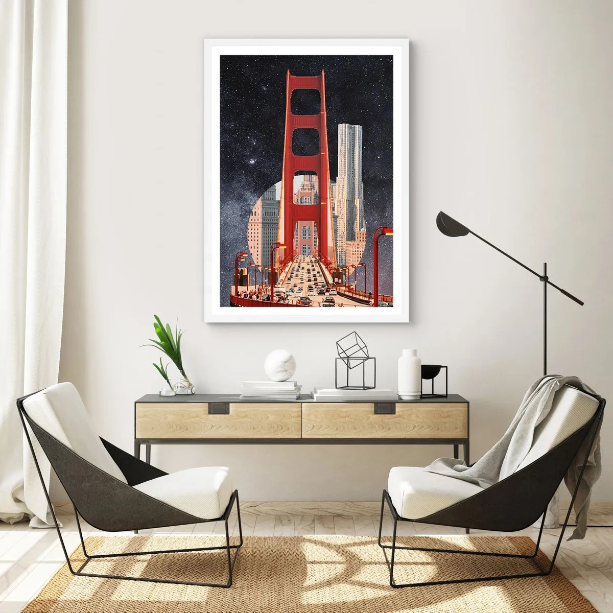 Poster in cornice bianca - Sempre al centro - 70x100 cm