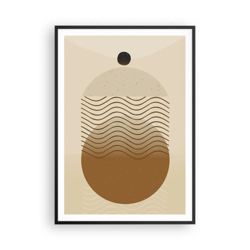 Poster in cornice nera - Sull'origine delle figure geometriche - 70x100 cm
