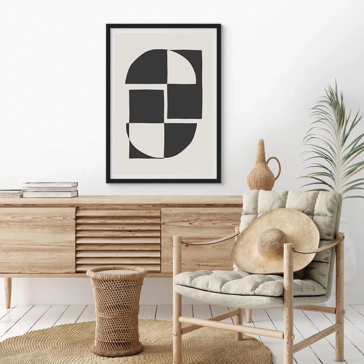 Poster in cornice nera - Antitesi - sintesi - 30x40 cm