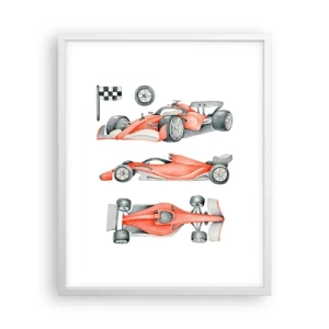 Poster in cornice bianca - Inseguendo i sogni - 40x50 cm