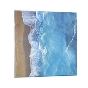 Quadro su vetro - La forza del blu - 30x30 cm