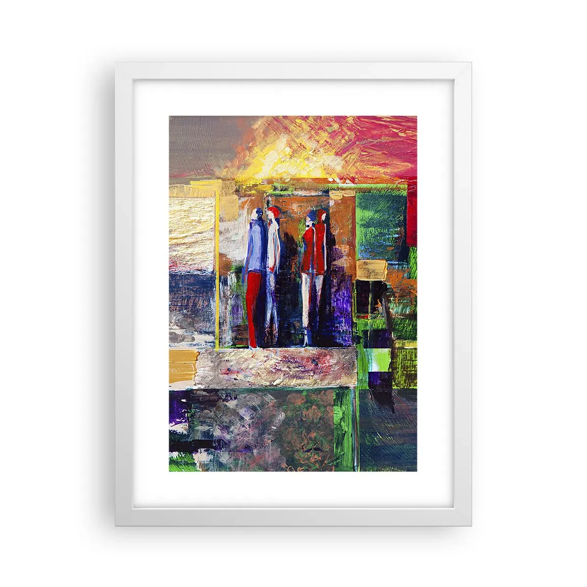 Poster in cornice bianca - Relazioni ed emozioni - 30x40 cm