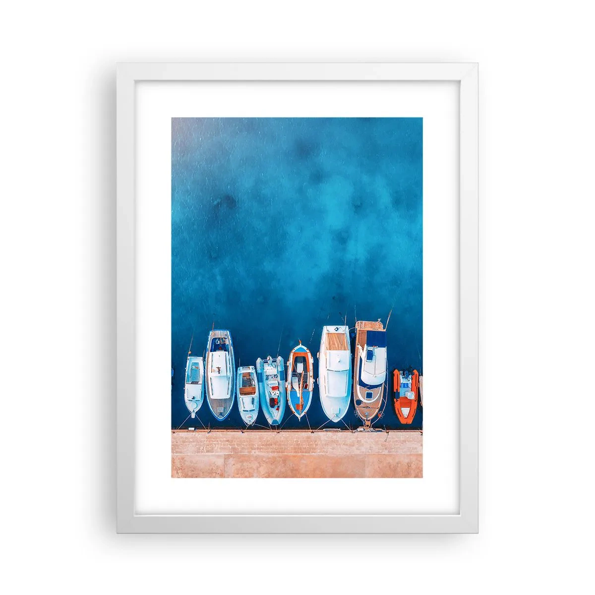 Poster in cornice bianca - In una fila - 30x40 cm