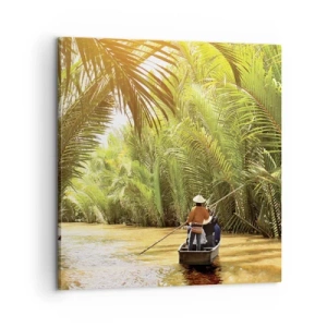 Quadro su tela - Stampe su Tela - Tunnel di palme - 60x60 cm