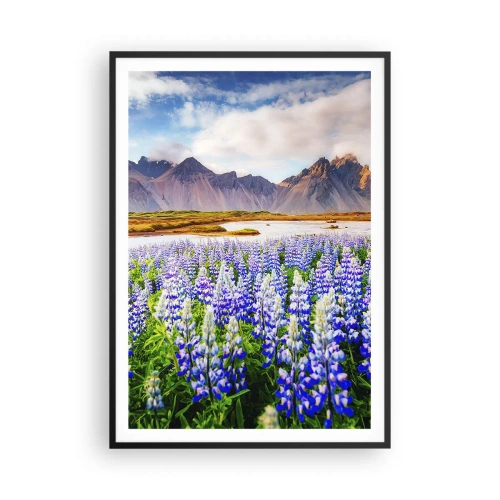 Poster in cornice nera - Forza e asprezza accanto alla mitezza - 70x100 cm