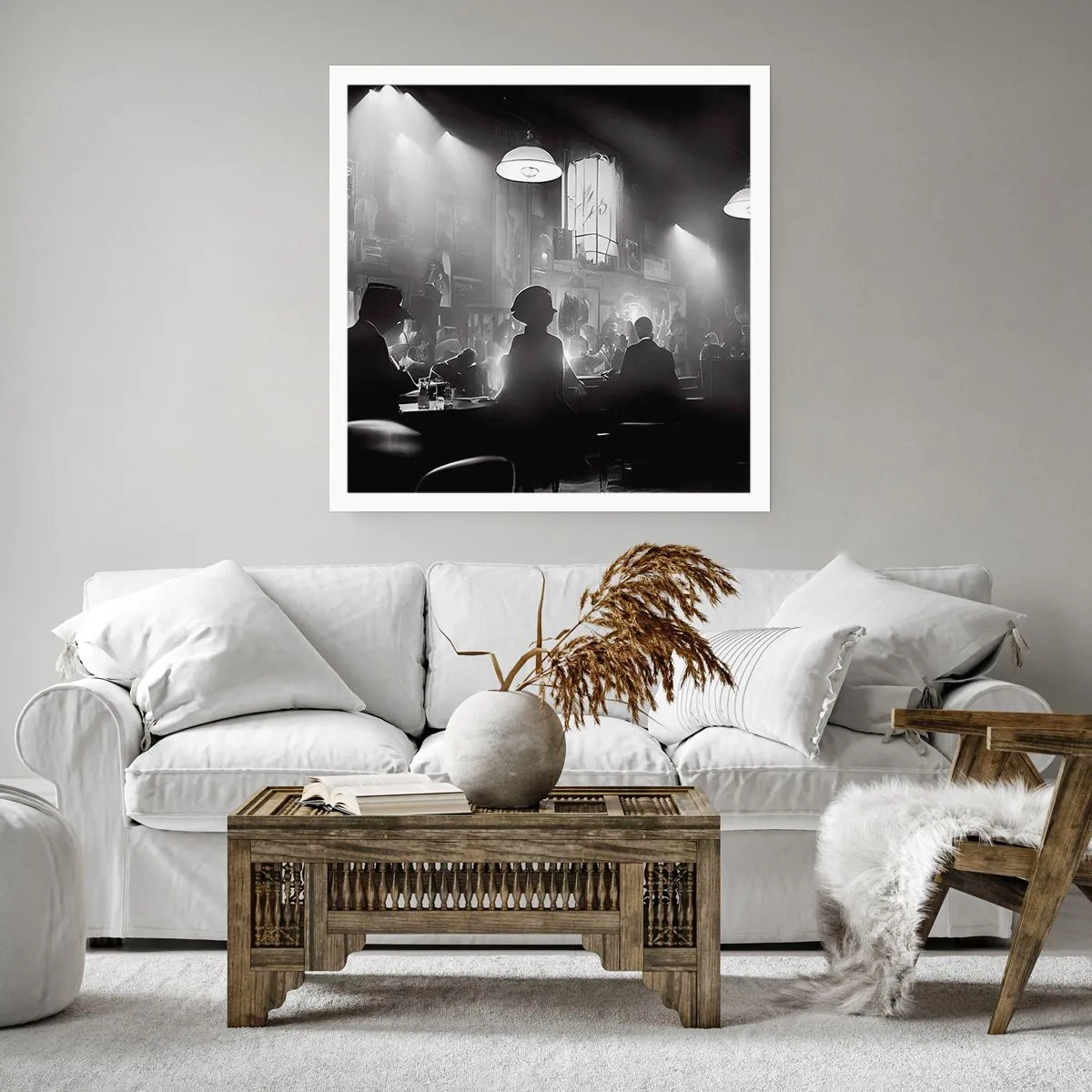 Poster - Nell'atmosfera jazz - 40x40 cm
