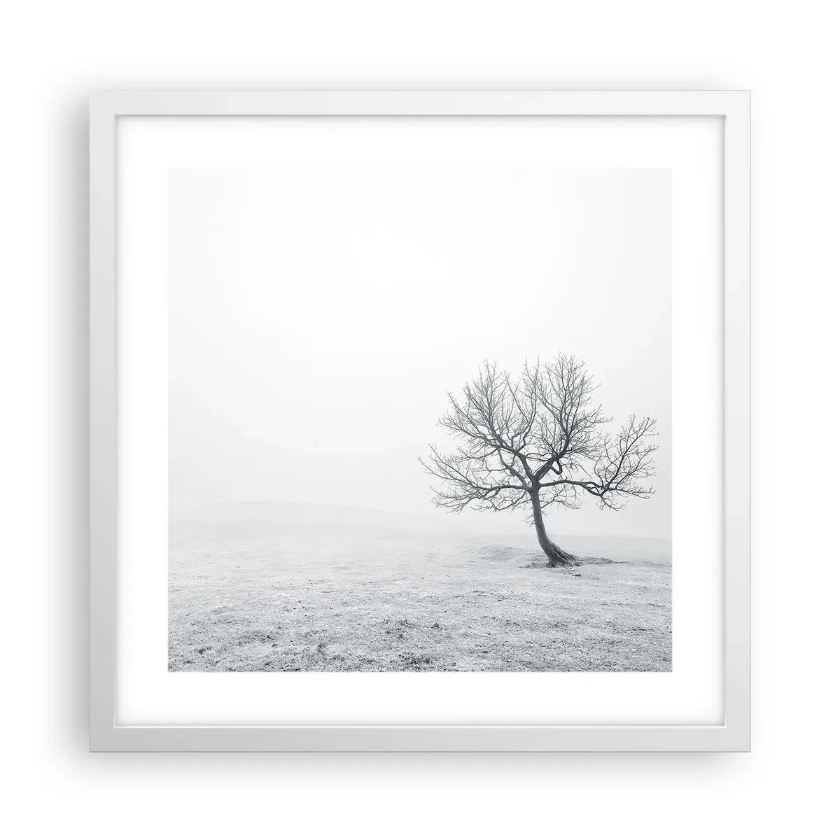 Poster in cornice bianca - Contro il nulla - 40x40 cm