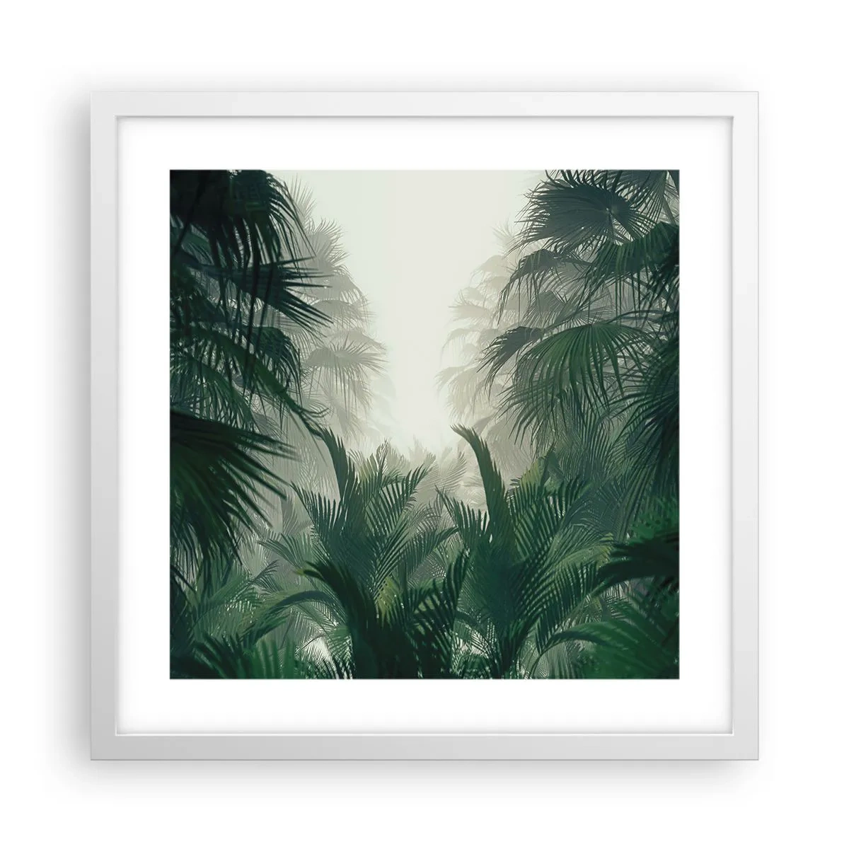 Poster in cornice bianca - Mistero dei tropici - 40x40 cm