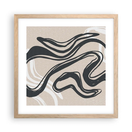 Poster in cornice rovere chiaro - Espressione moltiplicata - 40x40 cm