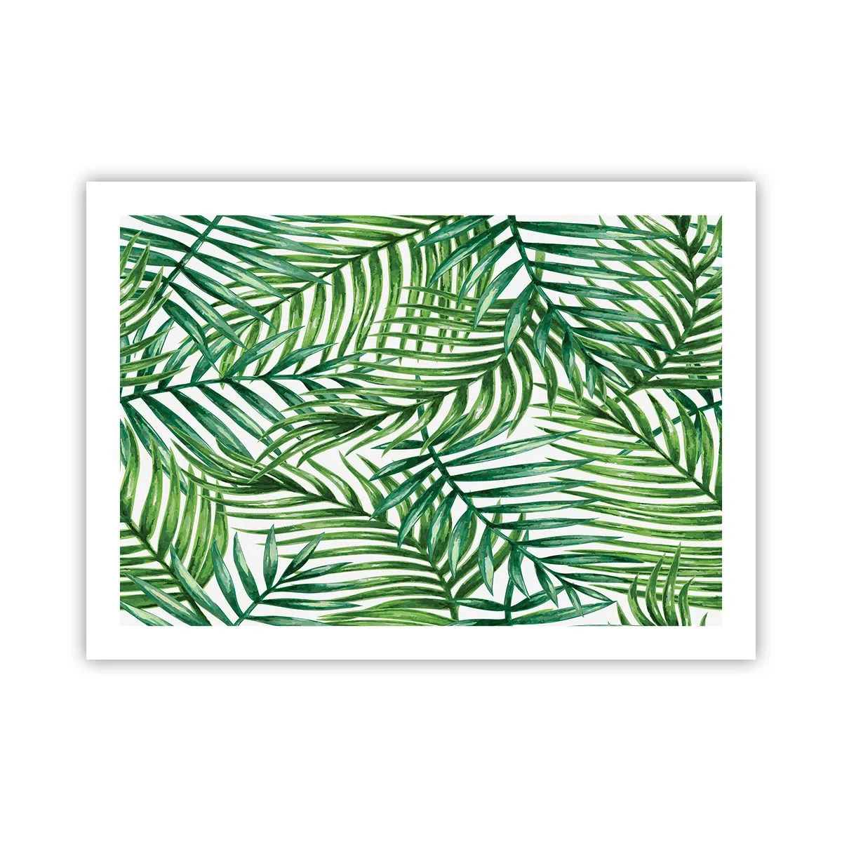 Poster - Sotto un baldacchino verde - 70x50 cm