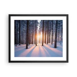 Poster in cornice nera - Decisamente nero su bianco - 50x40 cm