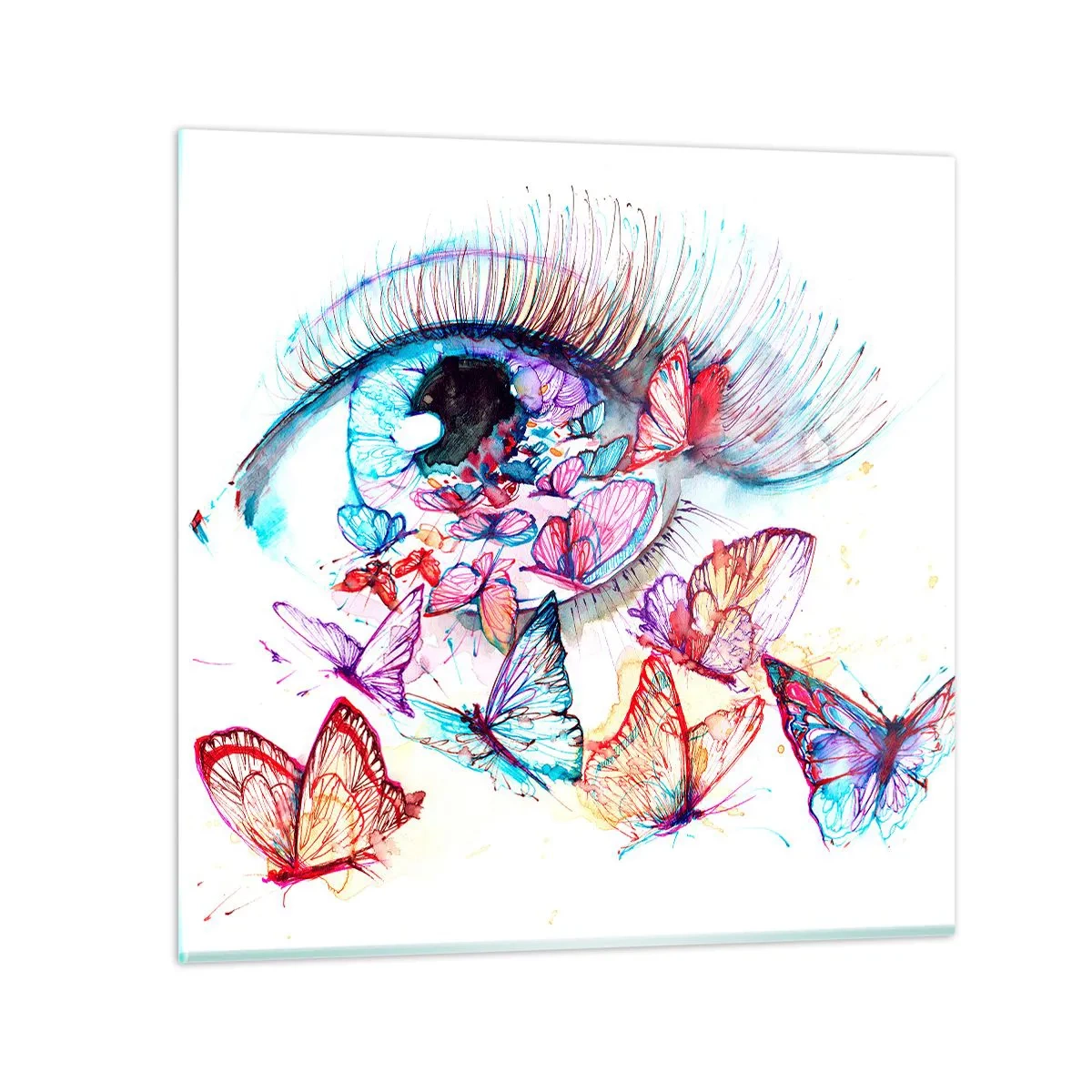 Quadro su vetro - Occhio incantato - 60x60 cm