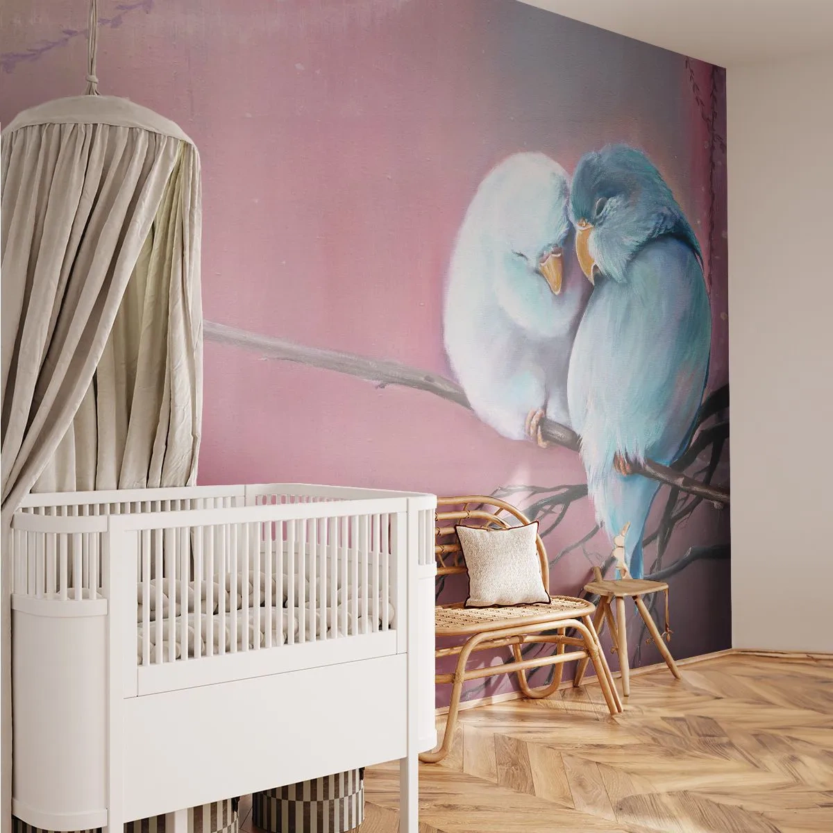 Fotomurali Premium Canvas - Che cosa aggiungere? - Uccelli, Natura, Pezzo - 150x105 cm