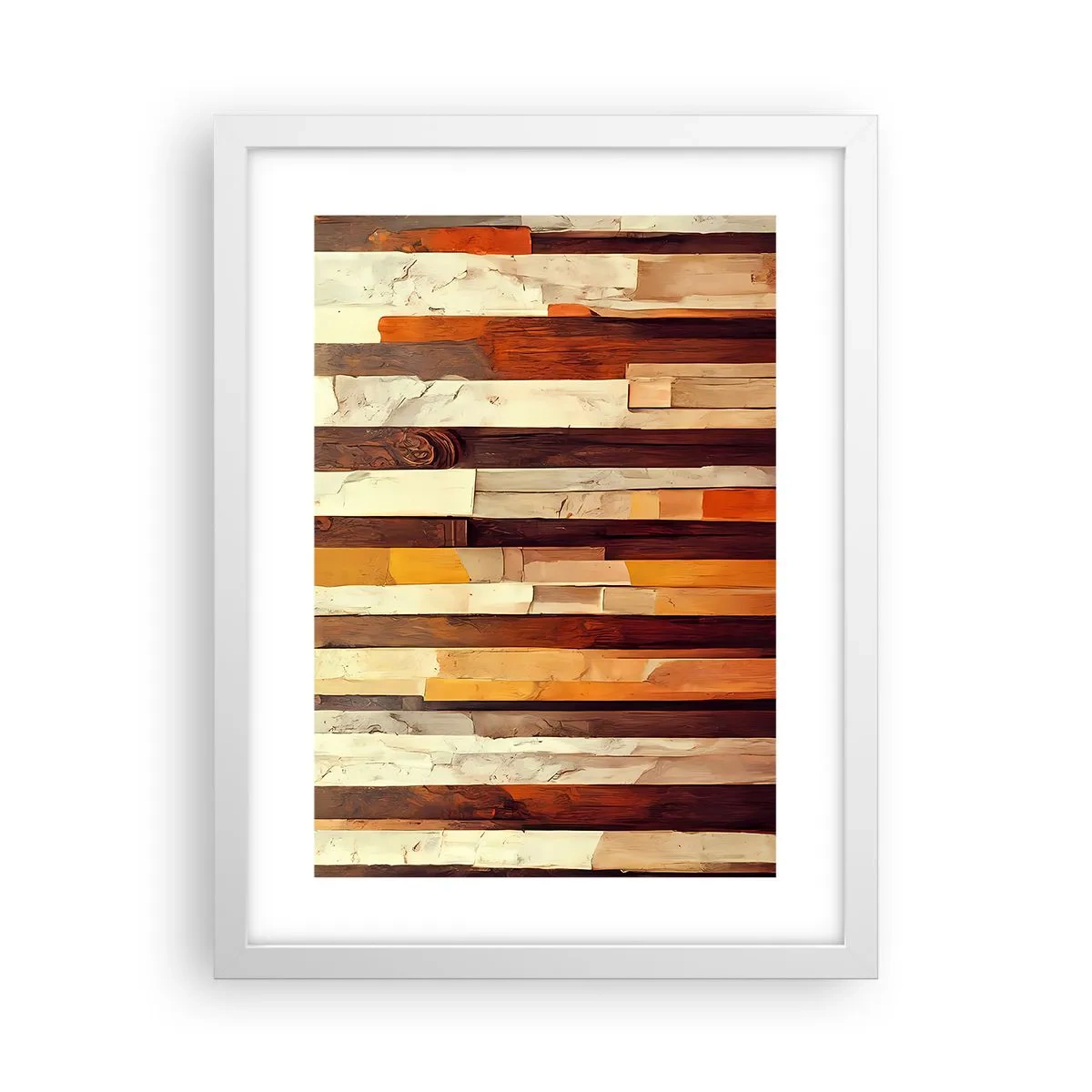 Poster in cornice bianca - L'inno dei legni boschivi - 30x40 cm