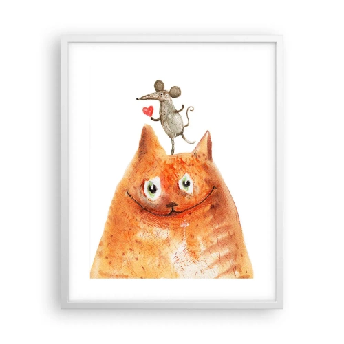 Poster in cornice bianca - I paradossi dell'amore - 40x50 cm