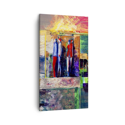 Quadro su tela - Stampe su Tela - Relazioni ed emozioni - 45x80 cm