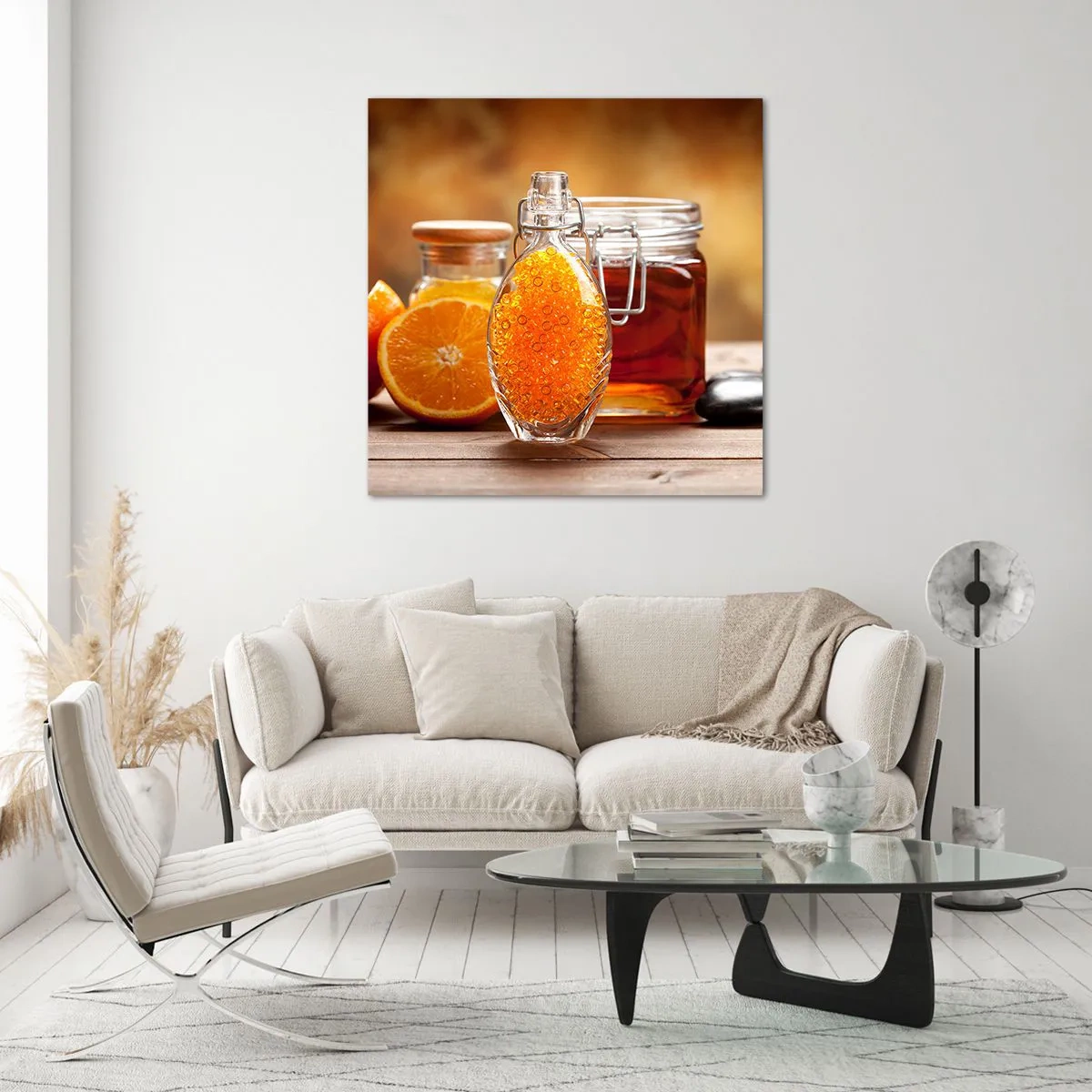 Quadro su vetro - Il gusto e l'aroma del sole - 70x70 cm