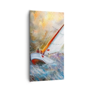Quadro su tela - Stampe su Tela - Correndo sulle onde - 65x120 cm