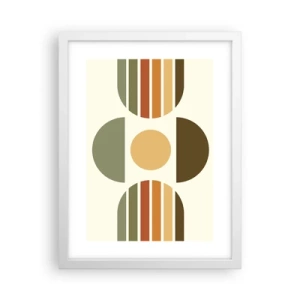 Poster in cornice bianca - Nei colori della terra - 30x40 cm