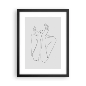Poster in cornice nera - Quello che sognano le ragazze - 30x40 cm