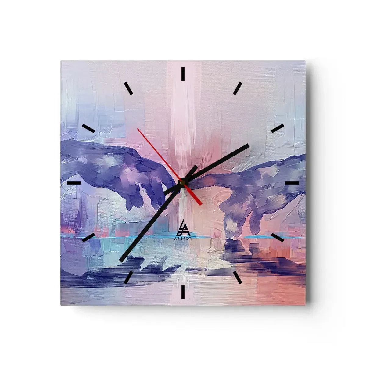 Orologio da parete - Orologio in Vetro - La scintilla divina della vita - 40x40 cm