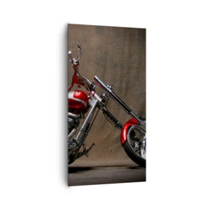 Quadro su tela - Stampe su Tela - Bellezza in rosso e argento - 65x120 cm