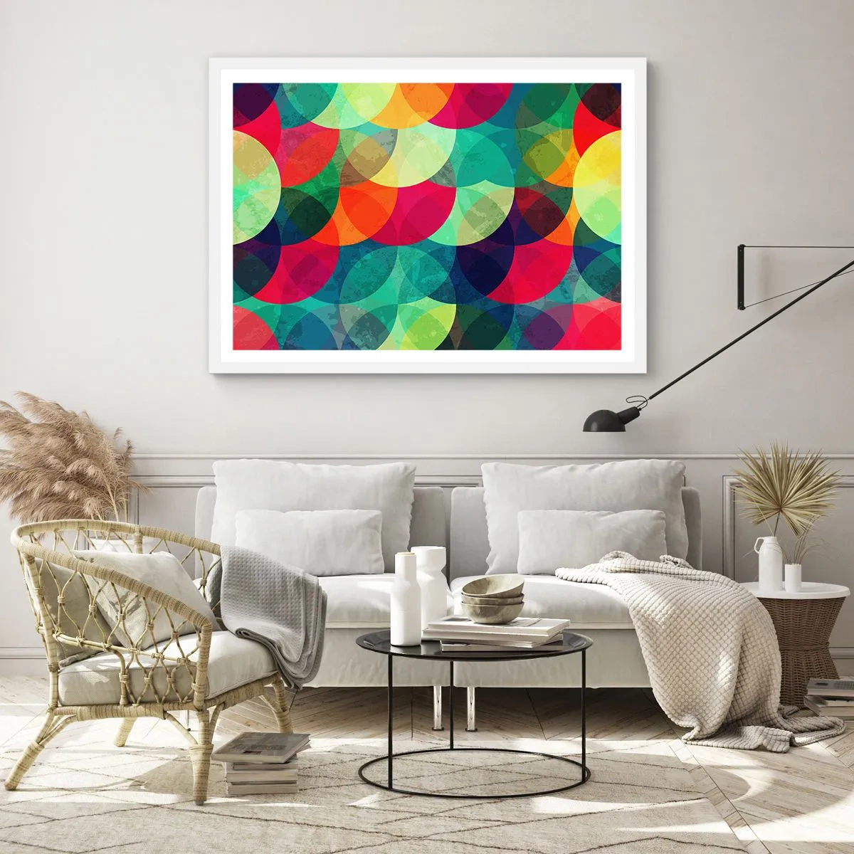Poster in cornice bianca - Ascensione arcobaleno - 50x40 cm