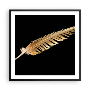 Poster in cornice nera - Non una piuma qualsiasi.... - 60x60 cm