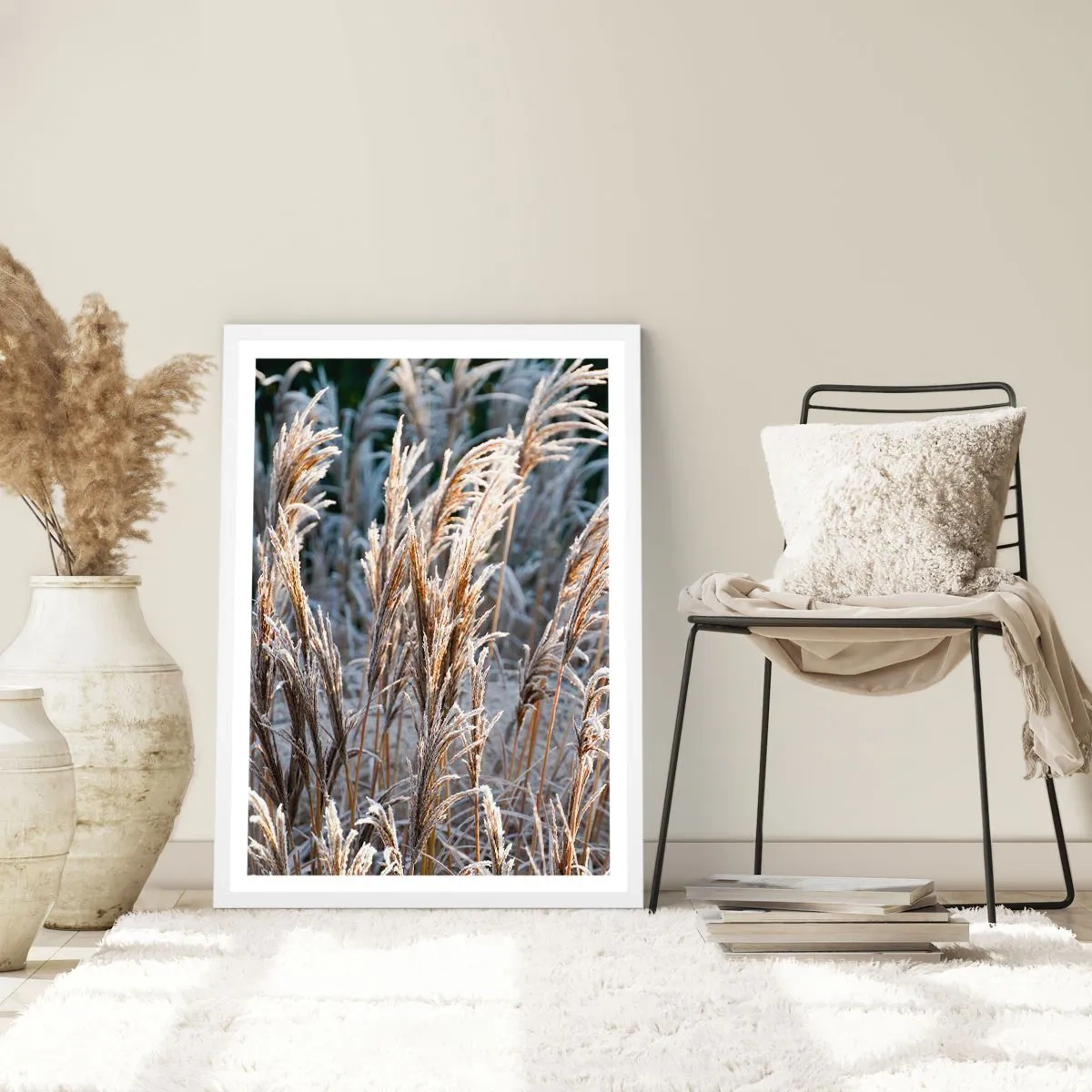 Poster in cornice bianca - Vestite di brina - 30x40 cm