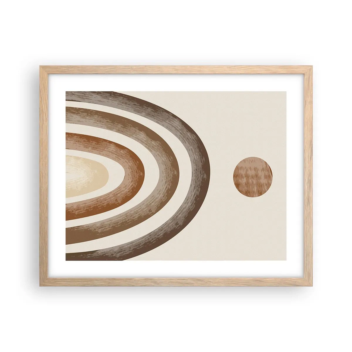 Poster in cornice rovere chiaro - In una galassia lontana - 50x40 cm