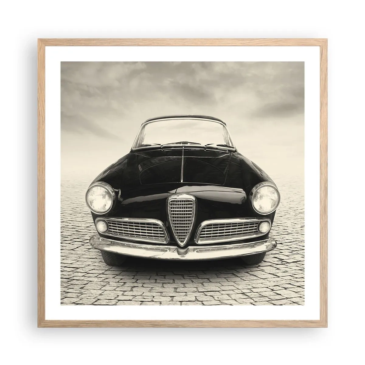 Poster in cornice rovere chiaro - Come non amarmi? - 60x60 cm