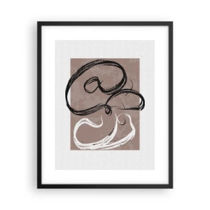 Poster in cornice nera - Composizione: alla ricerca della pienezza - 40x50 cm