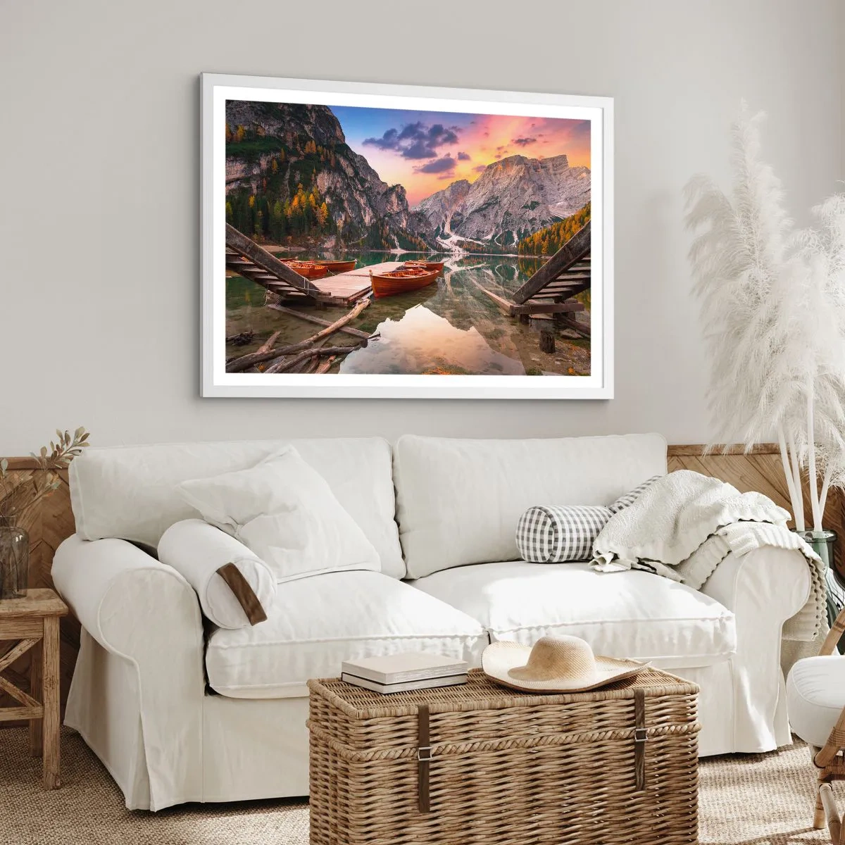 Poster in cornice bianca - La promessa del giorno - 100x70 cm