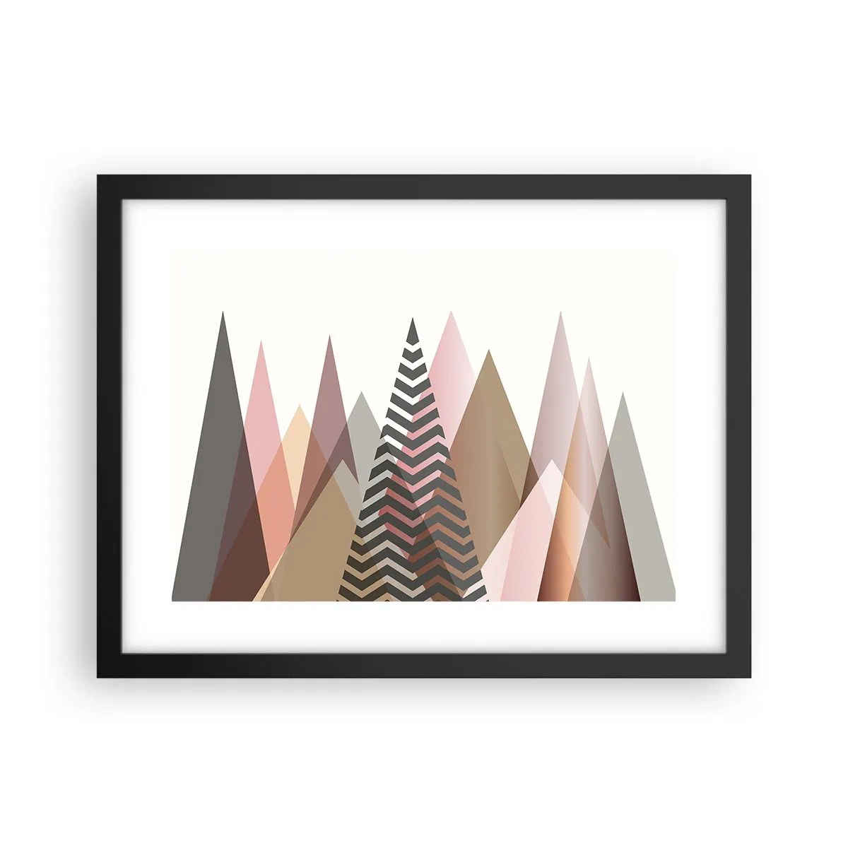 Poster in cornice nera - Vista piramidale - 40x30 cm