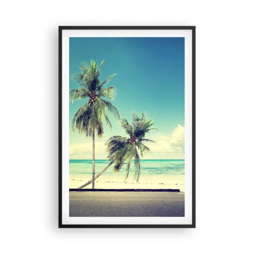 Poster in cornice nera - Tempo di vacanze - 61x91 cm