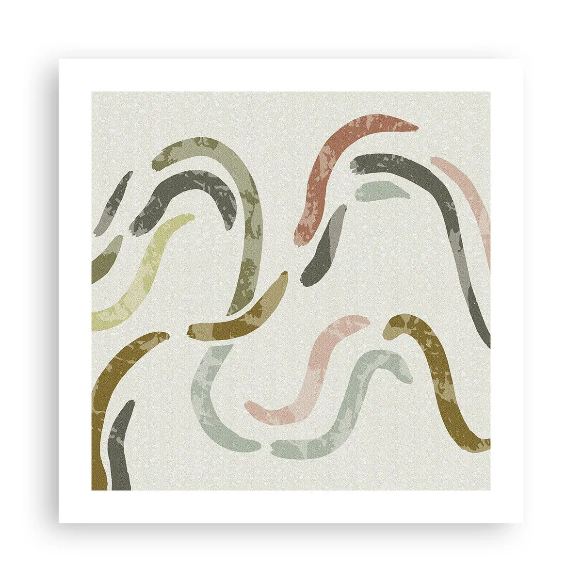 Poster - La danza gioiosa dell'astrazione - 50x50 cm